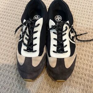 Tory Burch Black, White, and Gray Men's Sneakers
